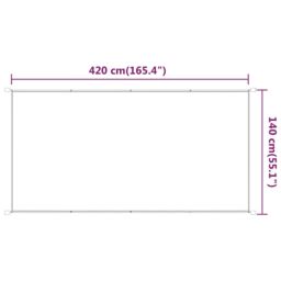 Berkfield Home Vertical Awning Light Green 140x420 cm Oxford Fabric - thumbnail 5