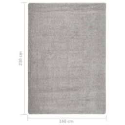 Berkfield Home Shaggy Rug Light Grey 160x230 cm Anti Slip - Size: 100 cm diameter - thumbnail 5