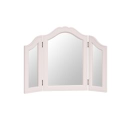 Melody Maison Pink Tabletop Triple Vanity Mirror in Pale Pink
