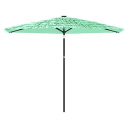 Berkfield Home Garden Parasol with Steel Pole Green 288x288x225 cm - Size: 288 x 288 x 225 cm - thumbnail 3