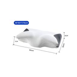Obasyhig Black Memory Foam Pillow For Side Sleepers, Cervical Pillow For Relax - Size: Junior - thumbnail 3