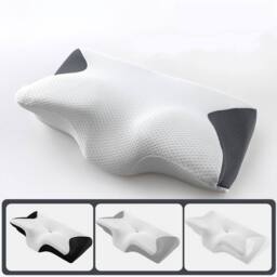 Obasyhig Black Memory Foam Pillow For Side Sleepers, Cervical Pillow For Relax - Size: Junior - thumbnail 2