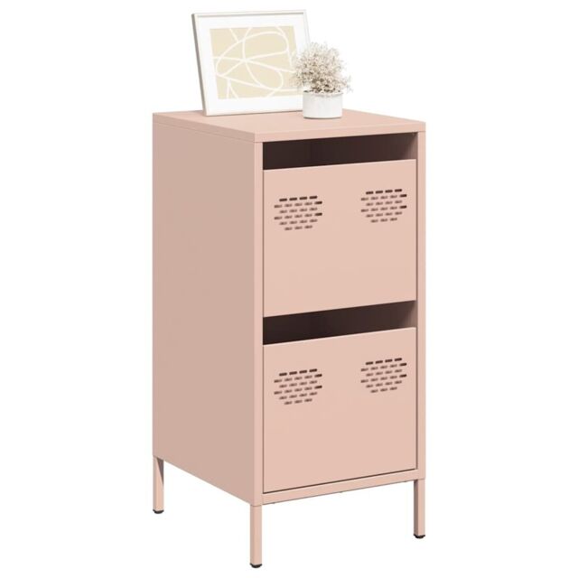 Berkfield Home Sideboard Pink 35x39x73.5 cm Cold-rolled Steel - image 1