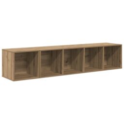 Berkfield Home TV Cabinet Set 2 pcs Artisan oak 37 x 37 x 142.5 cm in Brown - thumbnail 2