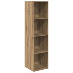 Berkfield Home TV Cabinet Set 2 pcs Artisan oak 37 x 37 x 142.5 cm in Brown - thumbnail 6