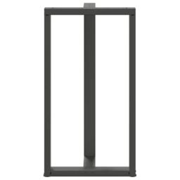 Berkfield Home Bar Table Legs T-Shaped¬†2 pcs Anthracite 60x35x(110-111) cm Steel in Black - thumbnail 6