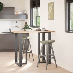 Berkfield Home Bar Table Legs T-Shaped¬†2 pcs Anthracite 60x35x(110-111) cm Steel in Black - thumbnail 2