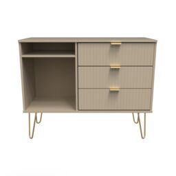 Ready Assembled 2 U Bexley 3 Drawer TV Unit (Ready Assembled) in Light Brown - thumbnail 2