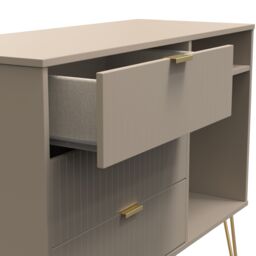 Ready Assembled 2 U Bexley 3 Drawer TV Unit (Ready Assembled) in Light Brown - thumbnail 9