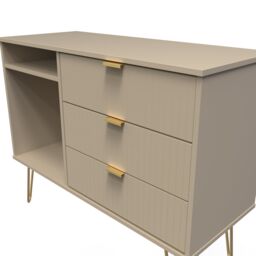 Ready Assembled 2 U Bexley 3 Drawer TV Unit (Ready Assembled) in Light Brown - thumbnail 8