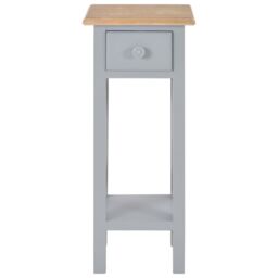 Berkfield Home Side Table Grey 27x27x65.5 cm Wood - thumbnail 3