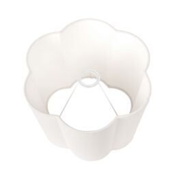 Ruma White Handloom Tapered Scalloped Lampshade for Table Lamps - Size: 12 inches - thumbnail 4