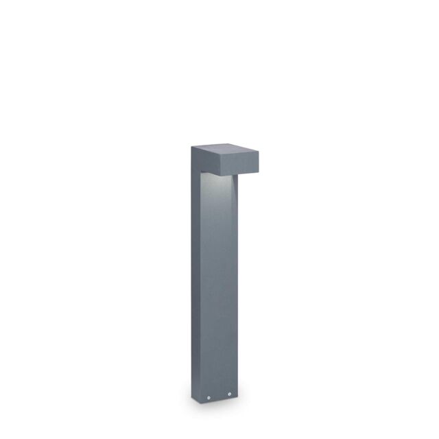 Netlighting Sirio 2 Light Small Outdoor Bollard Anthracite IP44 G9 in Black