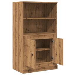 Berkfield Home Highboard Artisian Oak 60x35.5x103.5 cm Engineered Wood in Brown - thumbnail 4