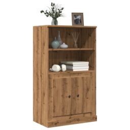 Berkfield Home Highboard Artisian Oak 60x35.5x103.5 cm Engineered Wood in Brown - thumbnail 3