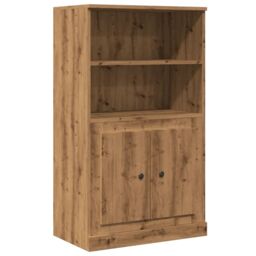 Berkfield Home Highboard Artisian Oak 60x35.5x103.5 cm Engineered Wood in Brown - thumbnail 2