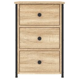 Berkfield Home Bedside Cabinet Sonoma Oak 40x36x60 cm Engineered Wood in Brown - Size: 40 x 36 x 60 cm - thumbnail 5