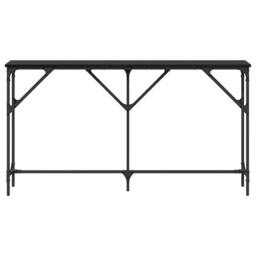 Berkfield Home Console Table Black Oak 140x23x75 cm Engineered Wood - Size: 140 x 23 x 75 cm - thumbnail 5