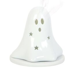 Something Different Ceramic Ghost Tealight & Incense Cone Holder in White - thumbnail 4