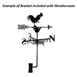 Poppyforge Shooting Scene Weathervane - Solid Steel - W61 x H88 cm - Black - thumbnail 2
