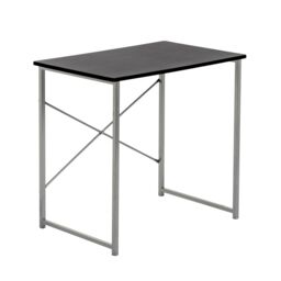 Harbour Housewares Wooden Office Desk - PC Computer Laptop Compact Workstation Study Desk in Black