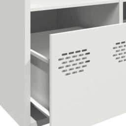 Berkfield Home Highboard¬†White 68x39x103.5 cm Steel in White - thumbnail 9