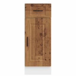 Berkfield Home Kitchen Base Cabinet¬†Porto Old Wood Engineered Wood in Brown - thumbnail 4
