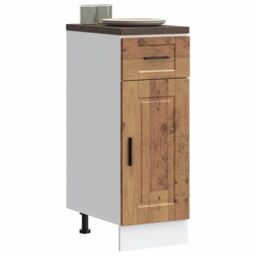 Berkfield Home Kitchen Base Cabinet¬†Porto Old Wood Engineered Wood in Brown - thumbnail 1