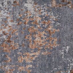 Kukoon Metalic Grey Distressed Hallway Runner Rug Non Slip & Washable in Metallics - Size: 60 cm x 240 cm - thumbnail 3