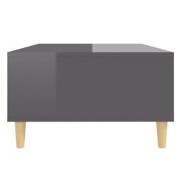 Berkfield Home Coffee Table High Gloss Grey 103.5x60x35 cm Engineered Wood - thumbnail 6