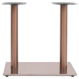 Berkfield Home Sturdy Bistro Table Leg Brass 70x40x72 cm Stainless Steel in Copper - Size: 70 x 40 x 72 cm - thumbnail 3