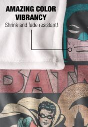 Warner Brothers Batman Classic Tv Batman & Robin Characters Officially Licensed Silky Touch Super Soft Throw Blanket 152 x 127 cm in White - thumbnail 4