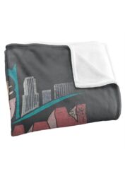 Warner Brothers Batman Classic Tv Batman & Robin Characters Officially Licensed Silky Touch Super Soft Throw Blanket 152 x 127 cm in White - thumbnail 3