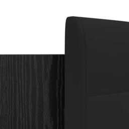 Berkfield Home Bed Frame with Headboard Black Oak 140 x 200 cm Engineered Wood - thumbnail 9