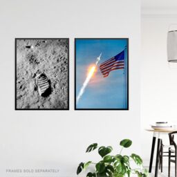 Artery8 Wall Art Print Pack of 3 NASA Spaceship Apollo 11 Mission Moon Landing Astronaut Aldrin Armstrong Boot Large Poster Set - thumbnail 5