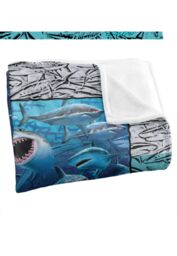 JQ Licensing Royce Mcclure Great White Shark Frame Silky Touch Super Soft Throw Blanket 152 X 127 cm - thumbnail 3