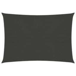 Berkfield Home Sunshade Sail 160 g/m ² Anthracite 6x7 m HDPE in Black - thumbnail 1