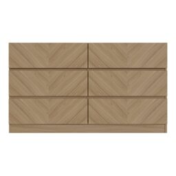 GFW Catania 3+3 Drawer Chest in Light Oak - thumbnail 2