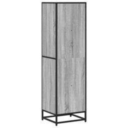 Berkfield Home Modern Book Cabinet Grey Sonoma 40x35x139 cm Engineered Wood - Size: 40 x 35 x 139 cm - thumbnail 6