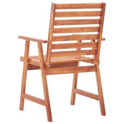 Berkfield Home Outdoor Dining Chairs 8 pcs Solid Acacia Wood in Brown - thumbnail 5