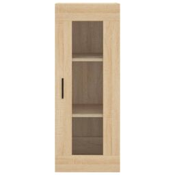 Berkfield Home Highboard Sonoma Oak 34.5x34x180 cm Engineered Wood in Brown - thumbnail 6