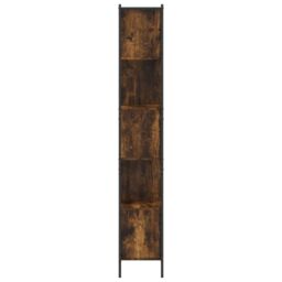 Berkfield Home Bookcase Smoked Oak 72x28x172 cm Engineered Wood in Brown - Size: 72 x 28 x 172 cm - thumbnail 6