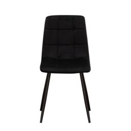Minster Chair - Tufted Fabric/Metal - L52 x W44 x H86 cm - Black - Size: 1 Pack - thumbnail 3