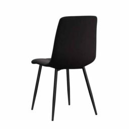 Minster Chair - Tufted Fabric/Metal - L52 x W44 x H86 cm - Black - Size: 1 Pack - thumbnail 2