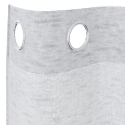 Berkfield Home Curtains with Curtains 2 pcs Light gray 140 x 175 cm Polyester - thumbnail 4