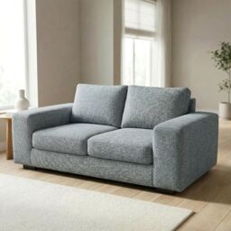 Abakus Direct Boston 3 Seater Sofa Basket Weave in Grey - thumbnail 5