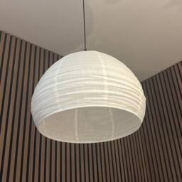 CGC Lighting Hester Oatmeal Linen Large Round Hand Made Lampshade in Beige - thumbnail 7