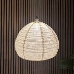 CGC Lighting Hester Oatmeal Linen Large Round Hand Made Lampshade in Beige - thumbnail 9