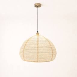 CGC Lighting Hester Oatmeal Linen Large Round Hand Made Lampshade in Beige - thumbnail 2