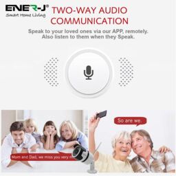 ENER-J Smart Wi-Fi Outdoor Bullet IP Camera, 1080P HD in White - thumbnail 2